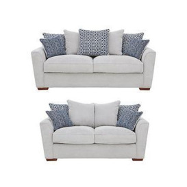 Very Home Bloom Fabric 3 Seater + 2 Seater Sofa Set (Buy And Save!)