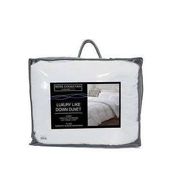 Very Home Luxury Like Down Cotton Cover 7.5 Tog Duvet