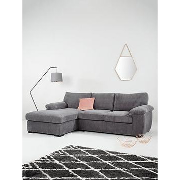 Very Home Amalfi 3-Seater Standard Back Left Hand Fabric Corner Chaise Sofa - Fsc&Reg Certified