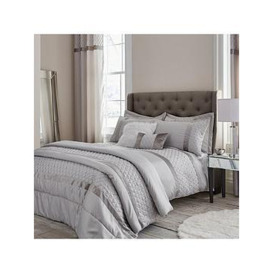 Catherine Lansfield Sequin Cluster Bedspread Throw - Silver