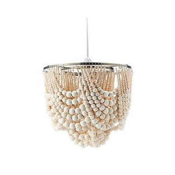 Very Home Miller Wooden Bead Easy Fit Ceiling Light Shade