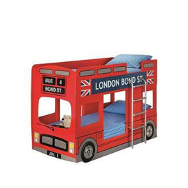 Julian Bowen London Bus Bunk Bed, Red