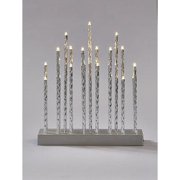 Very Home Silver Tube Table Lights Christmas Decoration