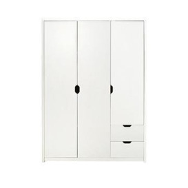 Very Home Aspen 3 Door, 2 Drawer Wardrobe - White Oak Effect, White Oak