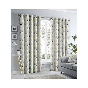 Fusion Delta Lined Eyelet Curtains
