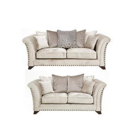 Very Home Caprera Fabric 3 Seater + 2 Seater Scatter Back Sofa Set (Buy And Save!)