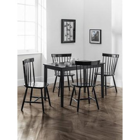 Julian Bowen Hudson 114 Cm Dining Table - Black