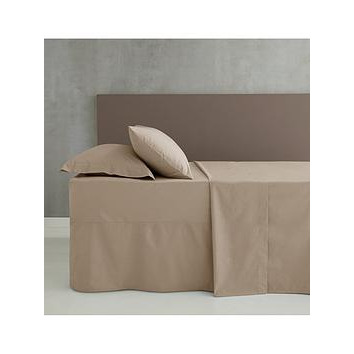 Catherine Lansfield Easy Iron Percale Fitted Sheet &Ndash Natural