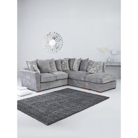 Very Home Kingston Right Hand Scatter Back Corner Chaise Sofa Bed With Footstool