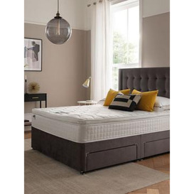 Silentnight Isla Velvet 1000 Pocket Pillowtop Divan Bed With Headboard And Storage Options