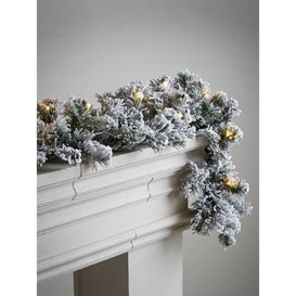 Very Home 6Ft Pre-Lit Flocked Emperor Christmas Garland