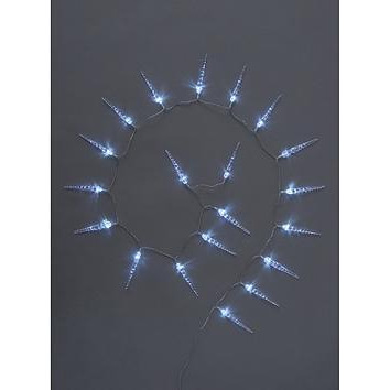 Very Home Battery Operated 20 Led Icicle Christmas Lights
