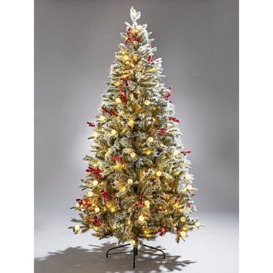 Very Home 6Ft Vermont Flocked Pre-Lit Mixed Tips Christmas Tree