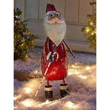 Three Kings Polka Santa Indoor/Outdoor Christmas Decoration (41.5Cm)