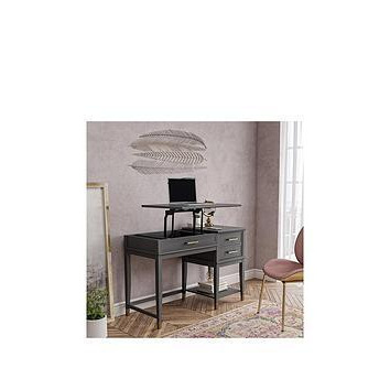 Cosmoliving By Cosmopolitan Westerleigh Lift Desk - Graphite Grey