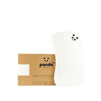 Panda London Baby Luxury Memory Foam Bamboo Pillow - White