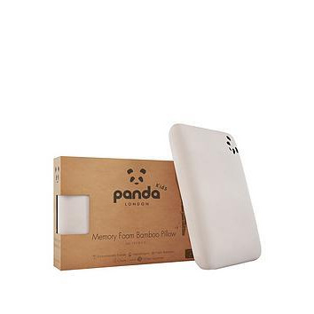 Panda London Kids Luxury Memory Foam Bamboo Pillow - White