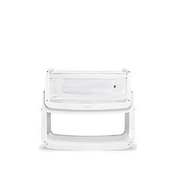 Snuz SnuzPod 4 Bedside Crib with Mattress - White, White
