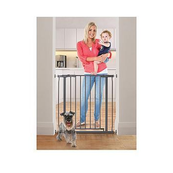 Dreambaby Ava Metal Safety Gate with Stay-Open Feature (75-81cm) - Charcoal, One Colour
