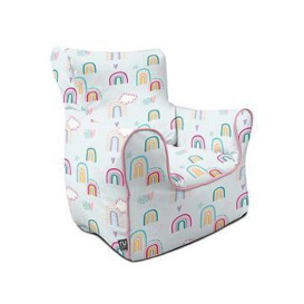 rucomfy Rainbow Sky Children's Armchair, Multi