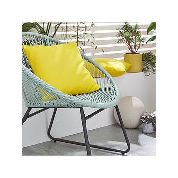 Very Home 2 Pack Of Garden Cushions - Sunshine Yellow - 45 X 45 X 12Cm