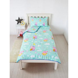 Peppa Pig Coverless Quilt 4.5 Tog Single With Pillowcase - Multi, Multi