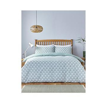 Silentnight Art Deco Reversible Duvet Cover Set In Green