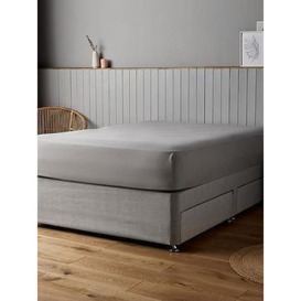 Silentnight Supersoft Fitted Sheet 28 Cm - Dove Grey