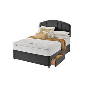 Silentnight Ava 1000 Pillowtop Velvet Divan Bed With Storage Options, Headboard Included