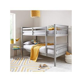 Very Home Novara Bunk Bed - Grey - FSC&reg Certified - Bed Frame With 2 Premium Mattresses, Grey