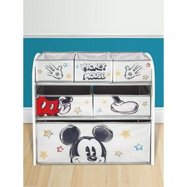 Mickey Mouse Classic Wooden Toy Organiser, White