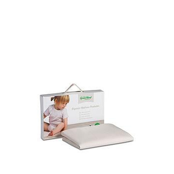 The Little Green Sheep Waterproof Moses Basket / Carrycot Mattress Protector - 30x70cm, White
