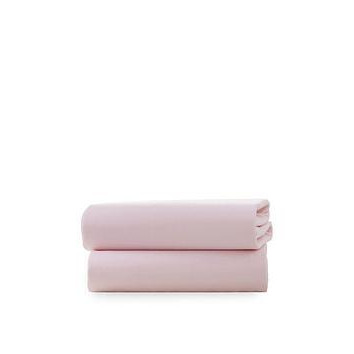 Clair De Lune Pack of 2 Fitted Pram/Crib Sheets - Pink, Pink