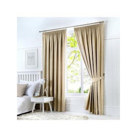 Fusion Dijon Pencil Pleat Lined Curtains