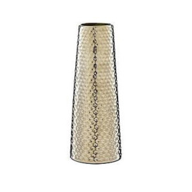 Tall Hammered Silver Vase