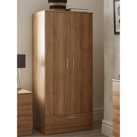 Everyday Panama 2 Door, 1 Drawer Wardrobe - Fsc&Reg Certified