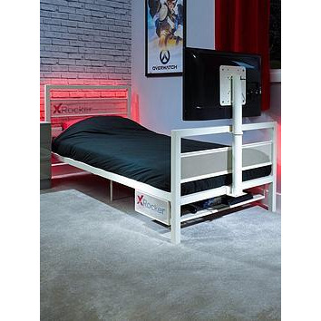 X Rocker Base Camp Single TV Vesa Mount Bed - White - fits up to 32 inch TV, White