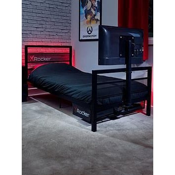 X Rocker Base Camp Single TV Vesa Mount Bed - Black - fits up to 32 inch TV, Black