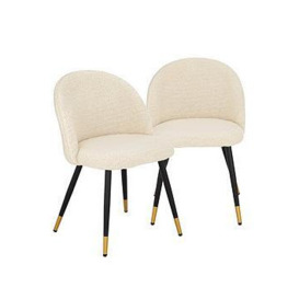Very Home Pair Of Boucle Dining Chairs - Fsc&Reg Certified