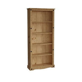 Vida Designs Corona Solid Pine Large Bookcase