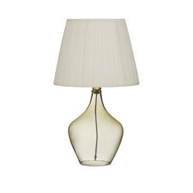 Very Home Chelsea Glass Table Lamp With Pleated Shade
