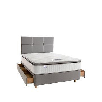 Silentnight Mirapocket Sophia Luxury Pillow Top Divan Bed (Includes Headboard!) - Non Storage