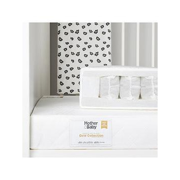 Mother&Baby White Gold Anti-Allergy Pocket Sprung Cot Bed Mattress, White