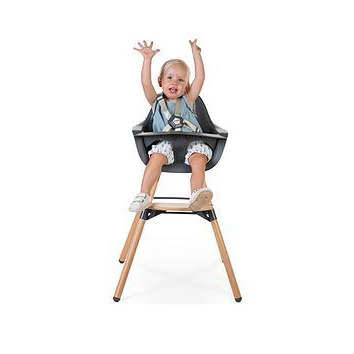 Childhome Evolu 2 Highchair - Natural/Anthracite, Anthracite