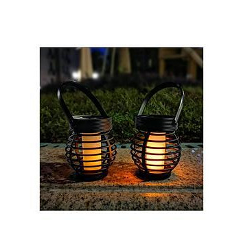 Streetwize Pack Of 2 Solar Fence Lights - Warm White Led