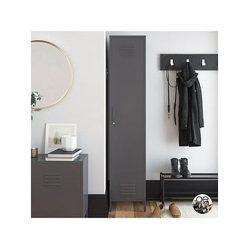 Dorel Home Bradford Single Metal Storage Cabinet