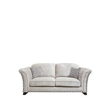 Very Home Caprera Fabric 3 Seater Standard Back Sofa - Silver