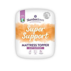Slumberdown Super Support 4Cm Mattress Topper - White