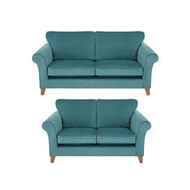 Very Home Willow 3 Seater + 2 Seater Velvet Sofa Set (Buy And Save!)