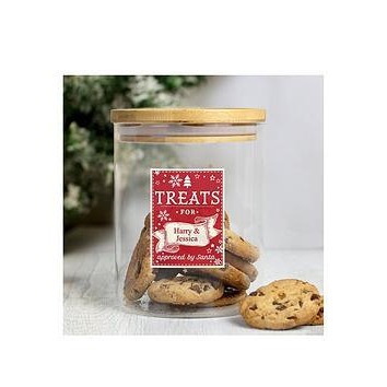 The Personalised Memento Company Approved By Santa Cookie Jar